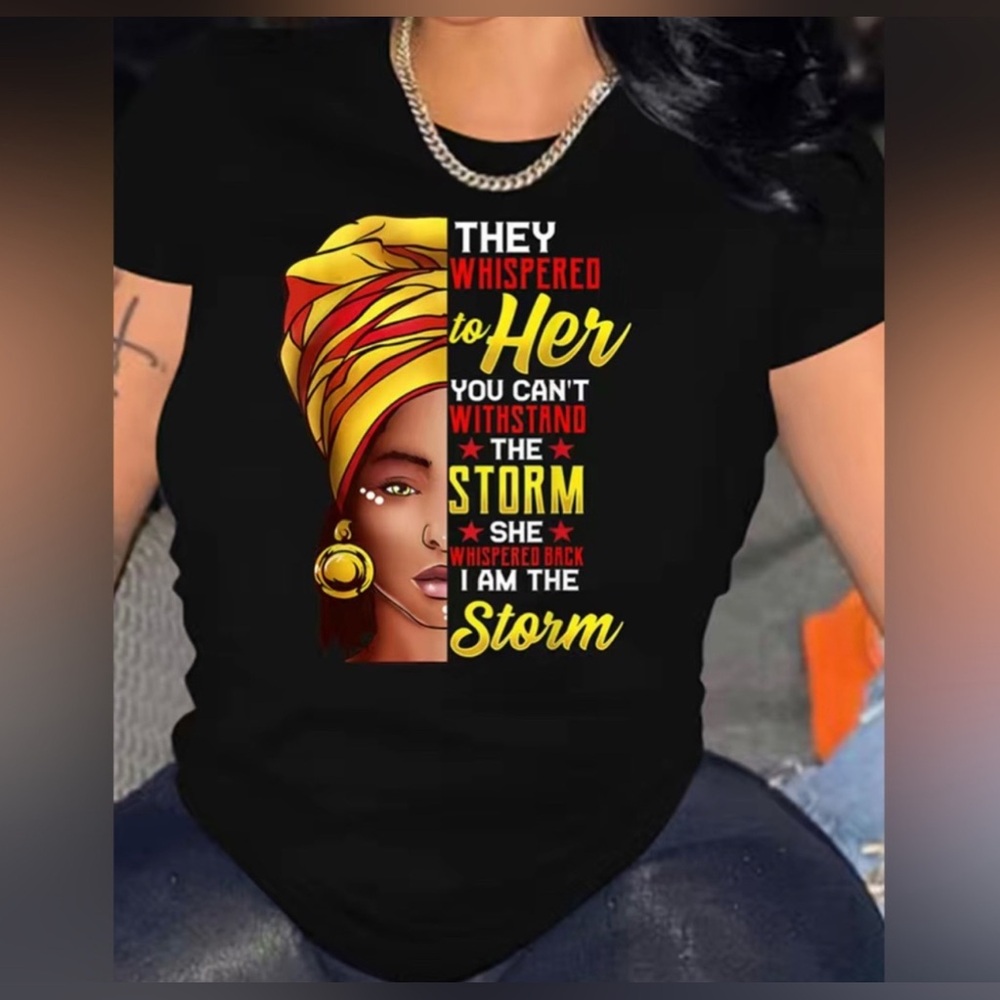 Black 'I Am The Storm' Graphic T-Shirt